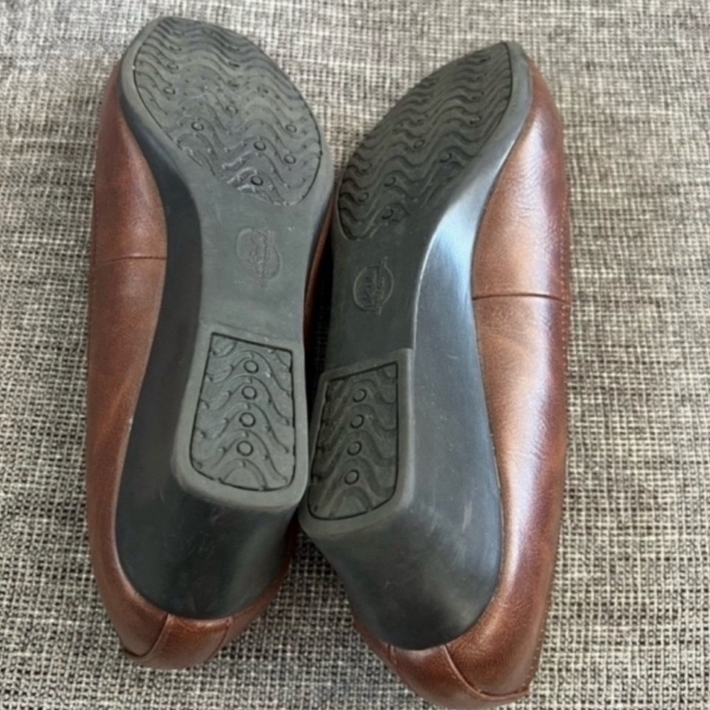 Life Stride Simply Comfort Groovy Brown Vegan Leather Wedge Heels 10W - Picture 4 of 4